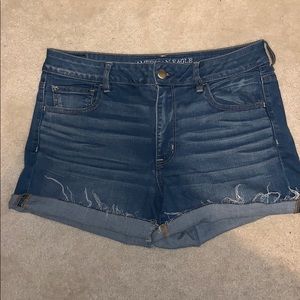 American Eagle High Waisted Jean Shorts